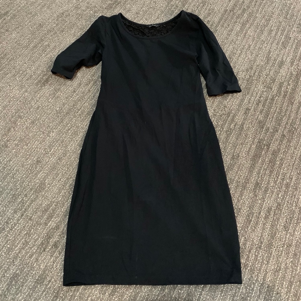 Aritzia Talula Black Open Back Dress Size S